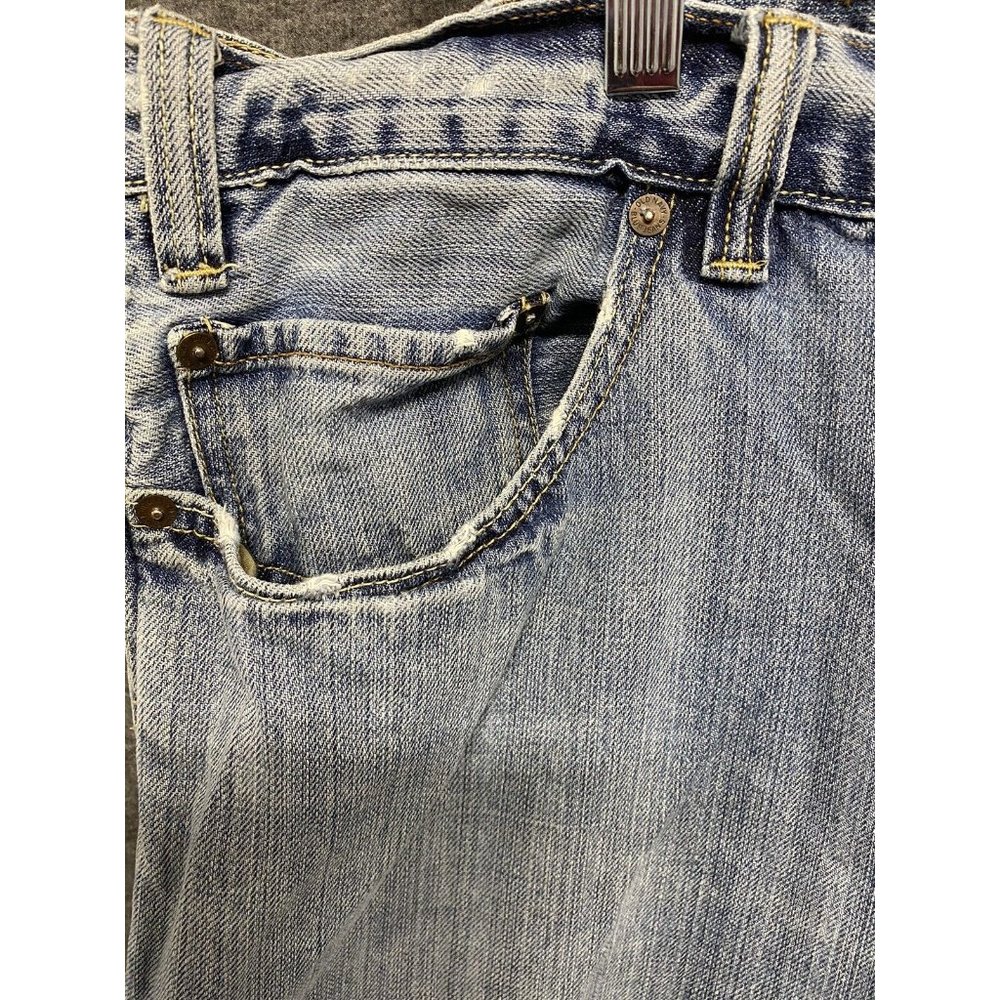 Old Navy Blue Jeans Men's 38x30 Distressed Y2K - Picture 7 of 11